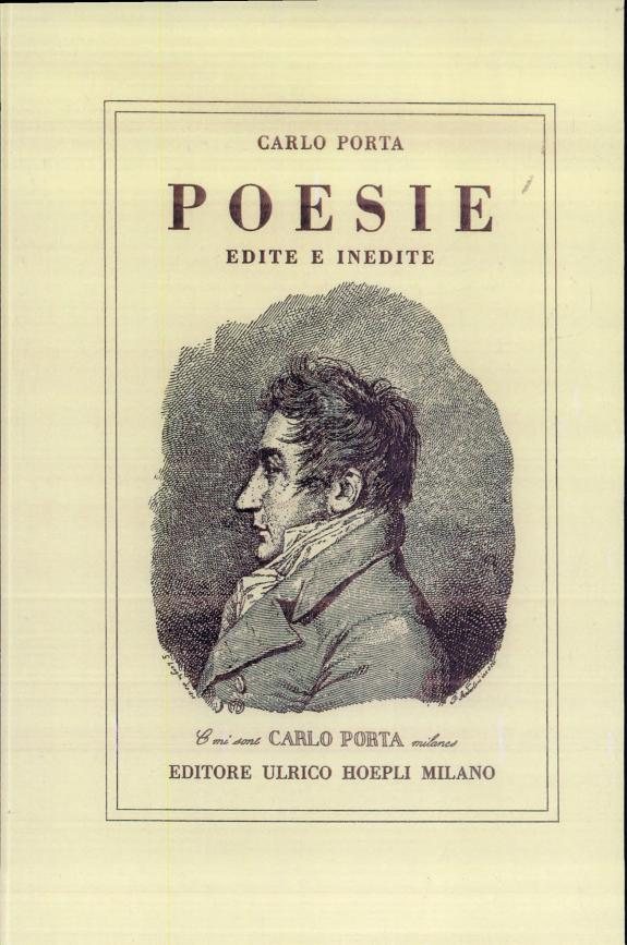 Couverture : Poesie edite e inedite (Ed. integra, riv. e accresciuta...) Carlo Porta ; a cura di Angelo Ottolini ; ill. dal Gonin e da altri artisti dell'epoca