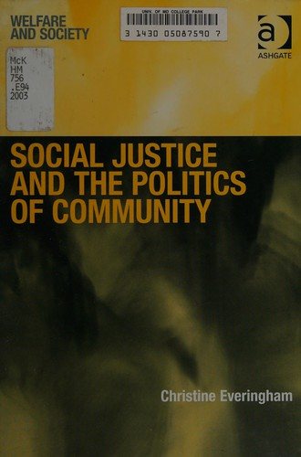 Couverture : Social justice and the politics of community