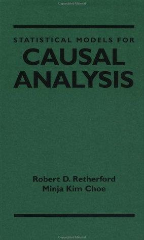 Couverture : Statistical models for causal analysis