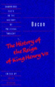 Couverture : The  history of the reign of King Henry VII and selected works