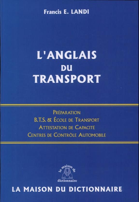 Couverture : L'anglais du transport