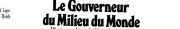 Couverture : Le gouverneur du milieu du monde