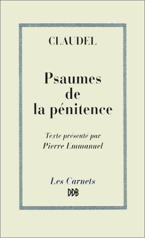 Couverture : Psaumes de la pénitence