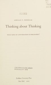 Couverture : Thinking about Thinking