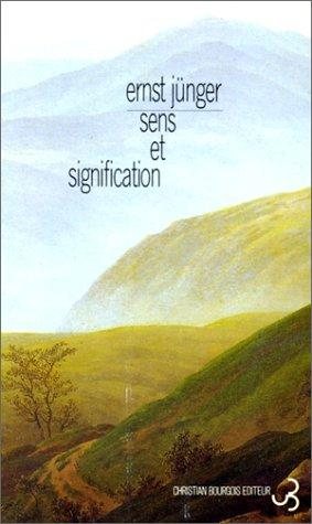 Couverture : Sens et signification