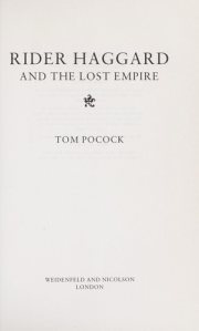 Couverture : Rider Haggard and the lost empire