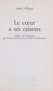 Couverture : Le coeur a ses raisons