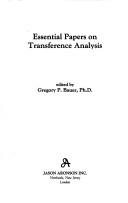 Couverture : Essential papers on transference analysis