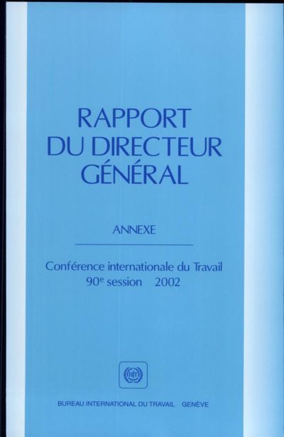Couverture : Rapport du Directeur général. Annexe