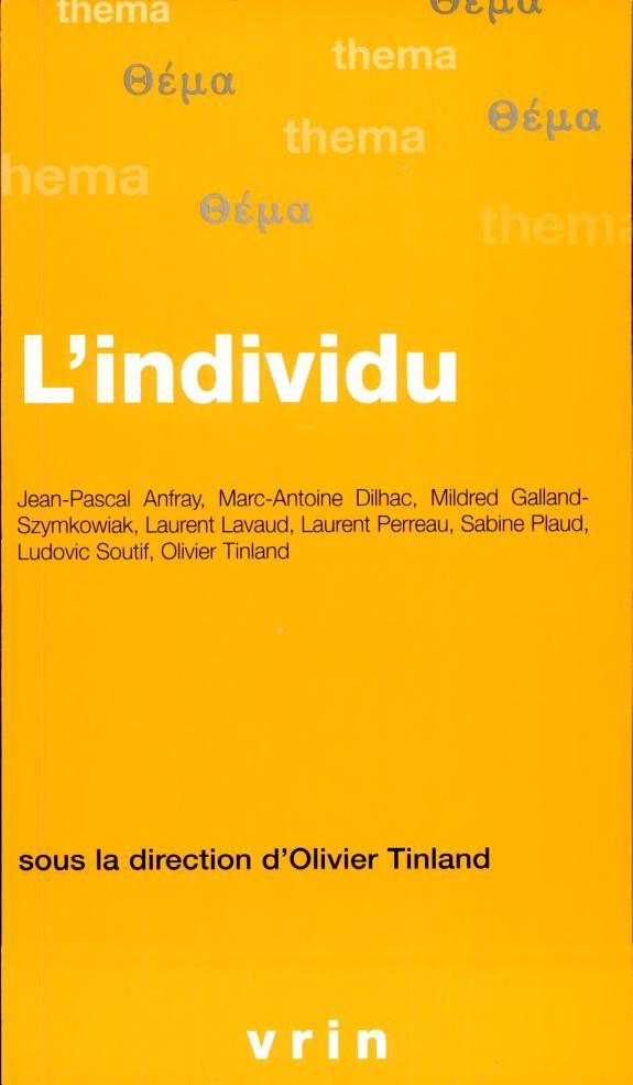 Couverture : individu