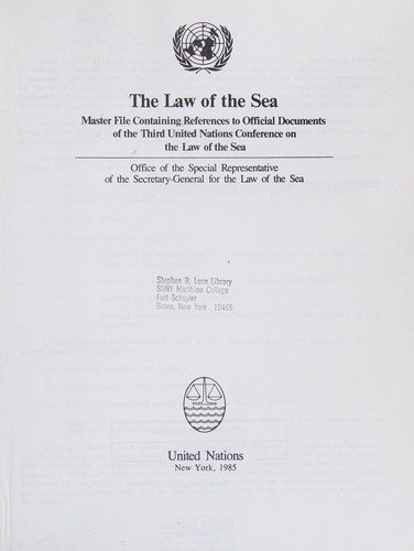 Couverture : The Law of the sea