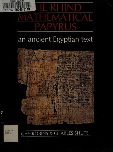 Couverture : The Rhind mathematical papyrus