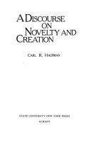 Couverture : A discourse on novelty and creation