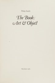 Couverture : The book, art & object