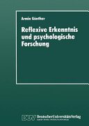 Couverture : Reflexive Erkenntnis und psychologische Forschung