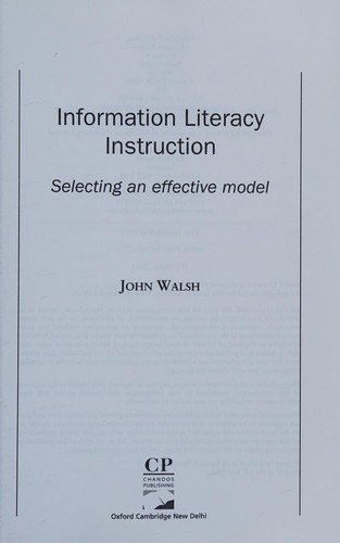 Couverture : Information literacy instruction
