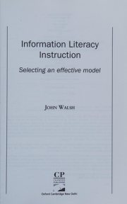 Couverture : Information literacy instruction