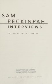 Couverture : Sam Peckinpah