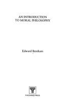 Couverture : Into Moral Philosophy