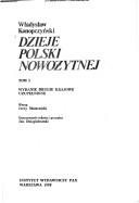 Couverture : Dzieje Polski nowożytnej