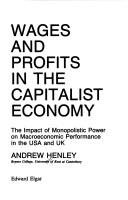 Couverture : Wages and profits in the capitalist economy