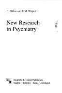 Couverture : New research in psychiatry