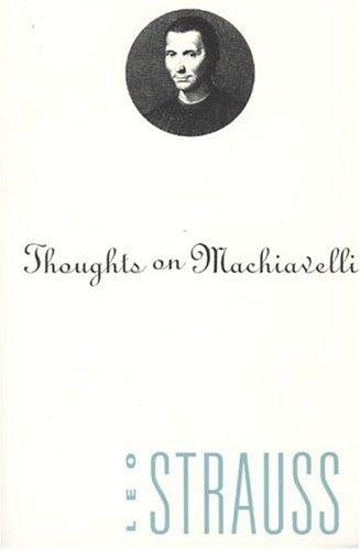 Couverture : Thoughts on Machiavelli