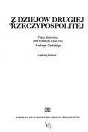 Couverture : Z dziejów Drugiej Rzeczypospolitej