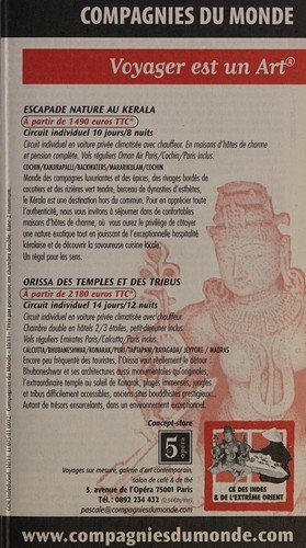 Couverture : Inde du sud