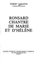 Couverture : Ronsard, chantre de Marie et d'Hélène