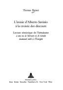 Couverture : L' ironie d'Alberto Savinio à la croisée des discours