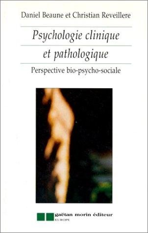 Couverture : Psychologie clinique et pathologique