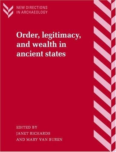 Couverture : Order, legitimacy, and wealth in ancient states