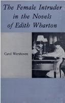 Couverture : The female intruder in the novels of Edith Wharton