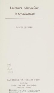 Couverture : Literary education