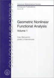 Couverture : Geometric nonlinear functional analysis