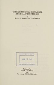 Couverture : Greek historical documents