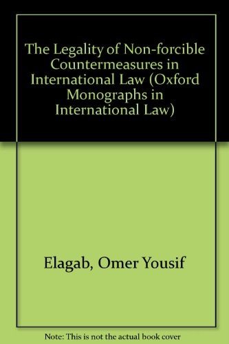 Couverture : The legality of non-forcible counter-measures in international law