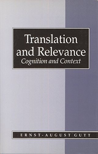 Couverture : Translation and relevance