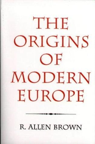 Couverture : The origins of modern Europe