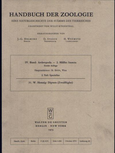 Couverture : Diptera (Zweiflügler)