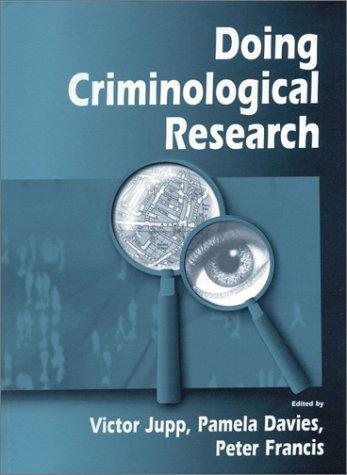 Couverture : Doing criminological research