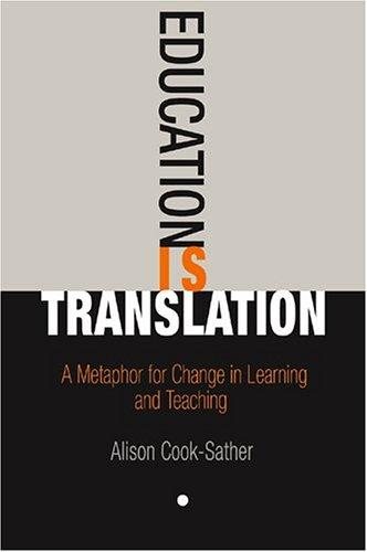 Couverture : Education Is Translation