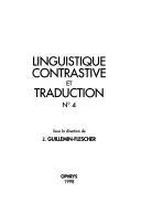 Couverture : Linguistique contrastive et traduction