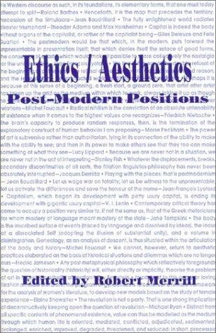 Couverture : Ethics/aesthetics