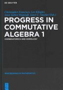 Couverture : Progress in commutative algebra