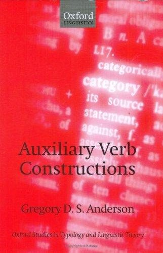 Couverture : Auxiliary verb constructions