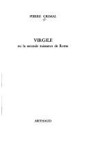 Couverture : Virgile, ou, La seconde naissance de Rome