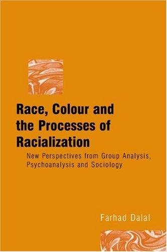 Couverture : Race, colour, and the processes of racialization