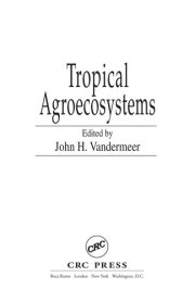 Couverture : Tropical agroecosystems